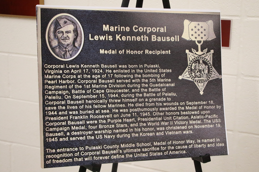 Medal of Honor Way Plaque