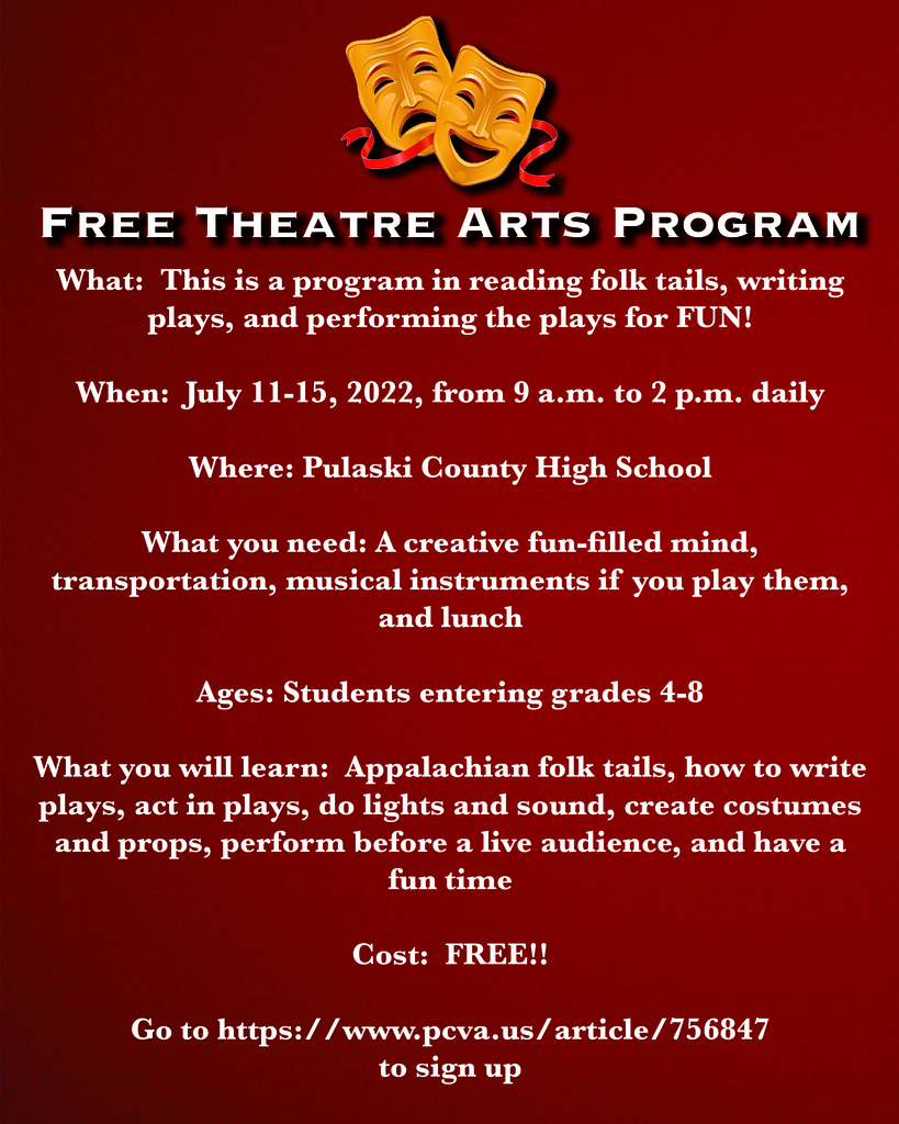 free theatre arts program