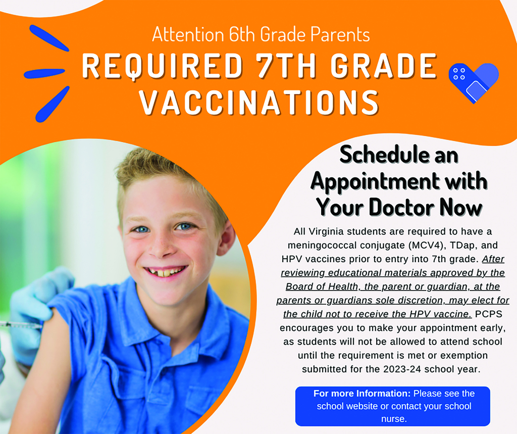 7th grade vaccines
