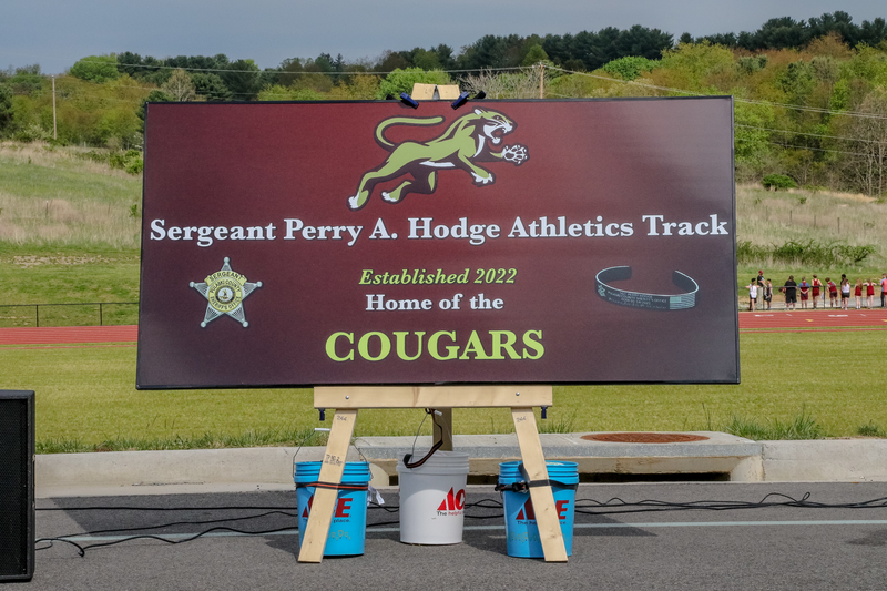 SGT Perry Hodge Track Sign