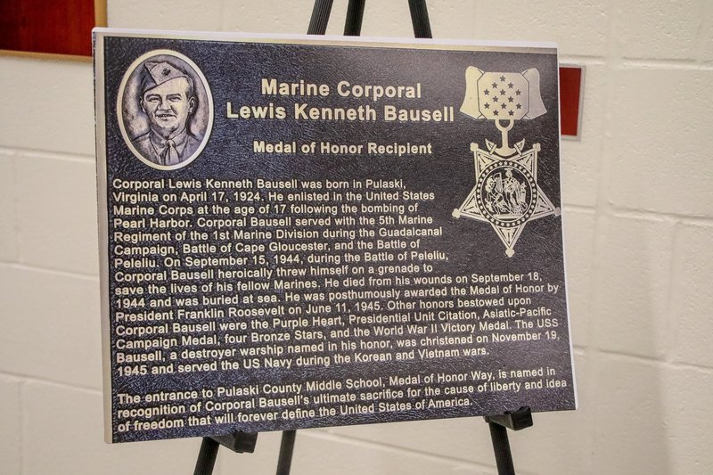 Medal of Honor Way plaque